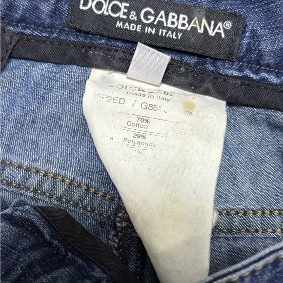 Women's Blue Jeans with Chain Detail - Picture 4 of 7